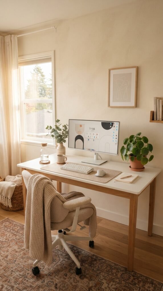 Desk Setup Girl
