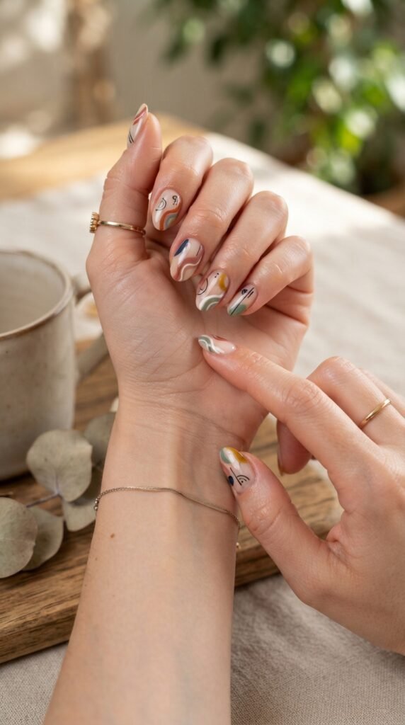 Abstract Nail Art