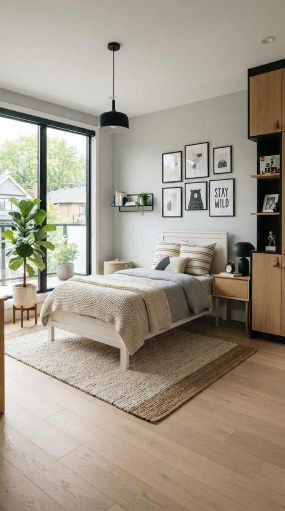 modern boys bedroom