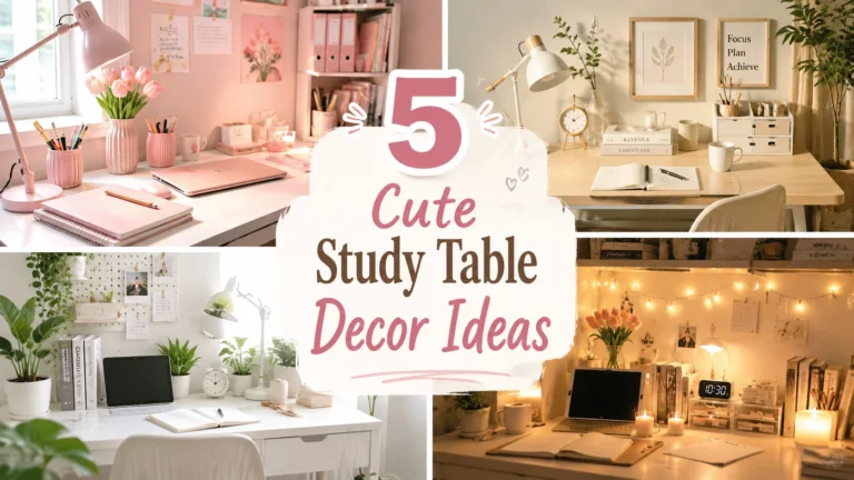 Cute Study Table Decor Ideas