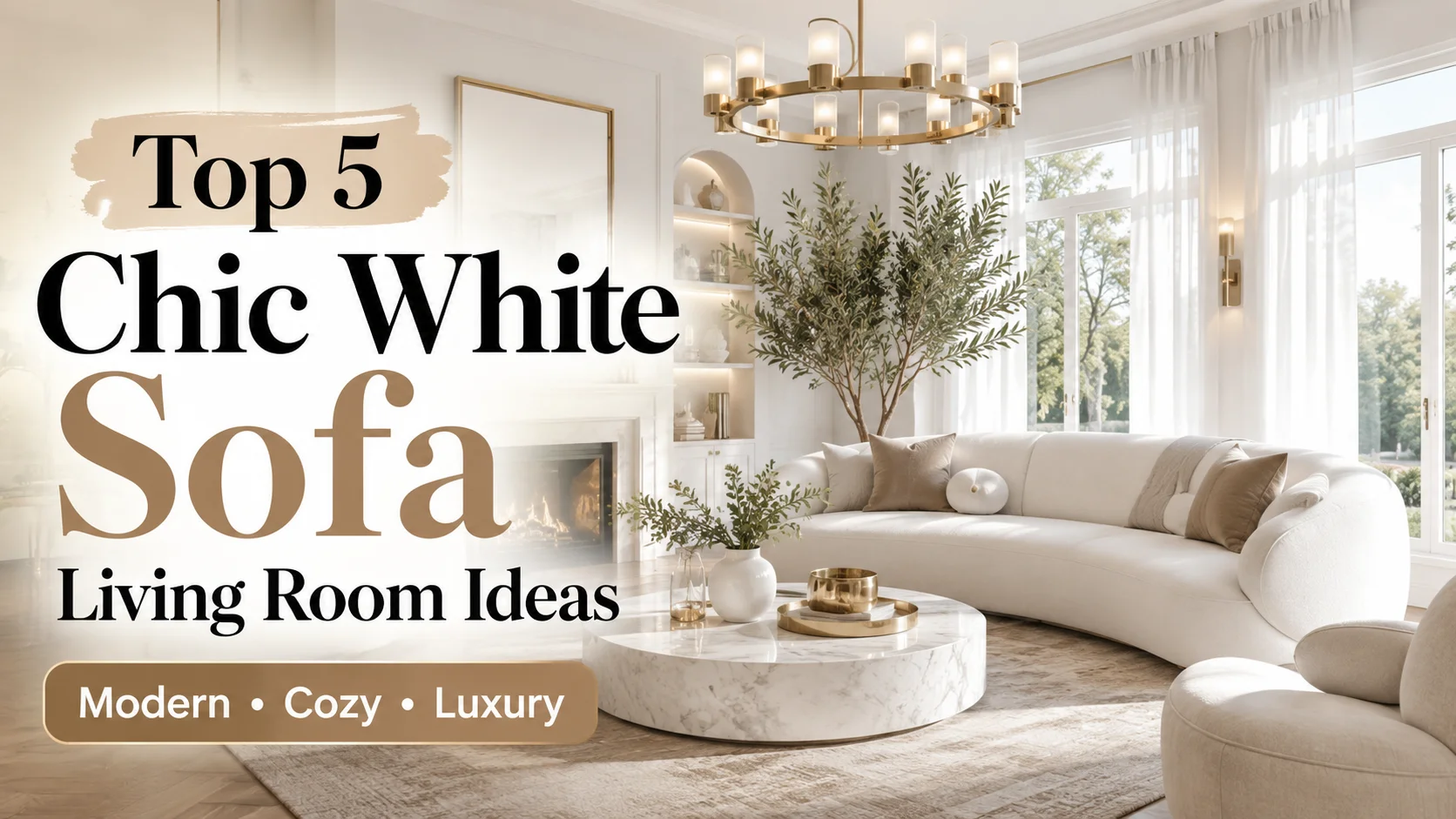 Chic modern living room design
