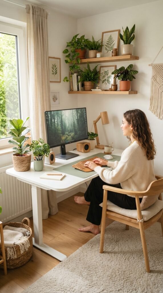 Green Minimalist Desk