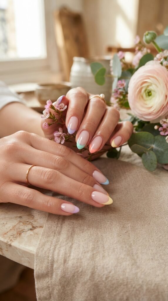 French Tip Nail Art