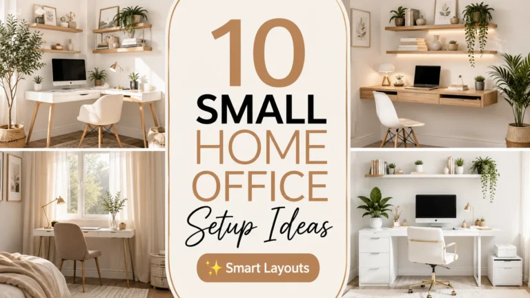 Home Office Setup Ideas Layout for Small Spaces