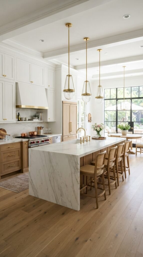 White & Oak Kitchen Combination