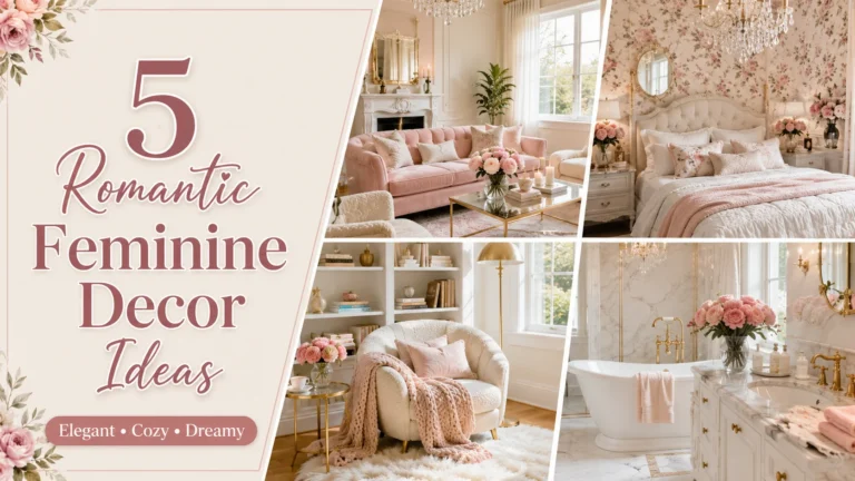 Romantic feminine decor ideas