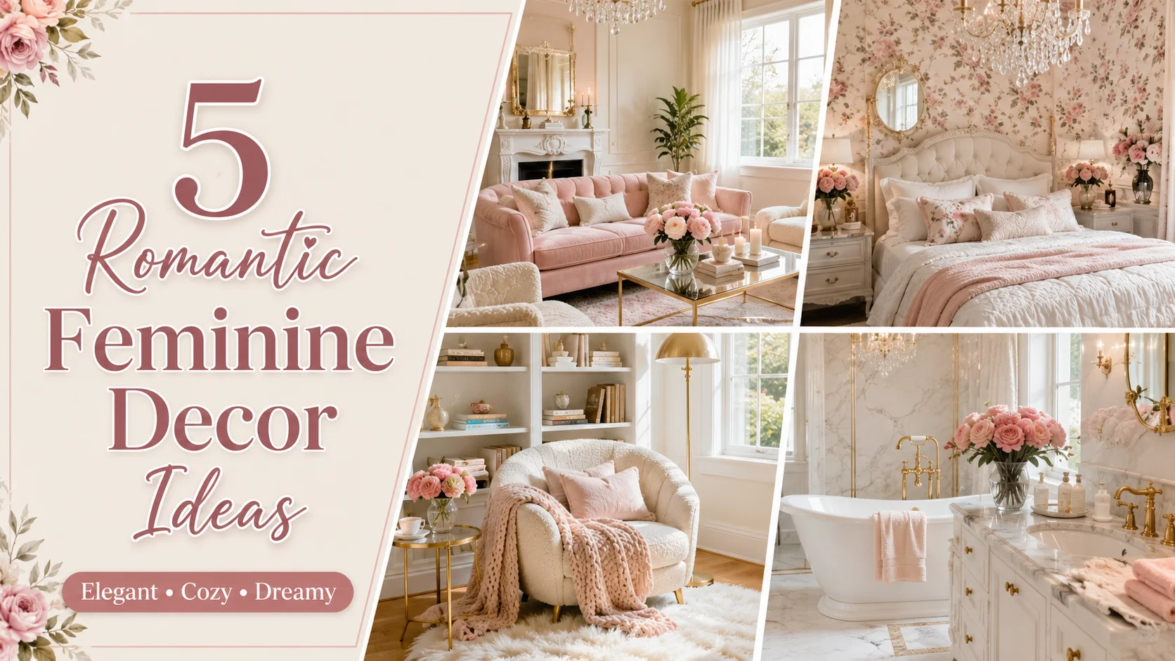 Romantic feminine decor ideas