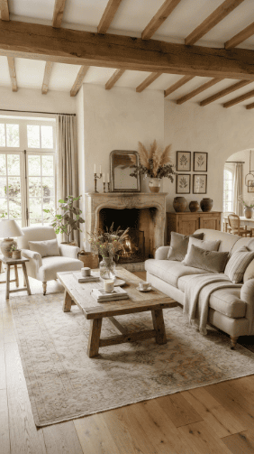 French Country Living Room Ideas