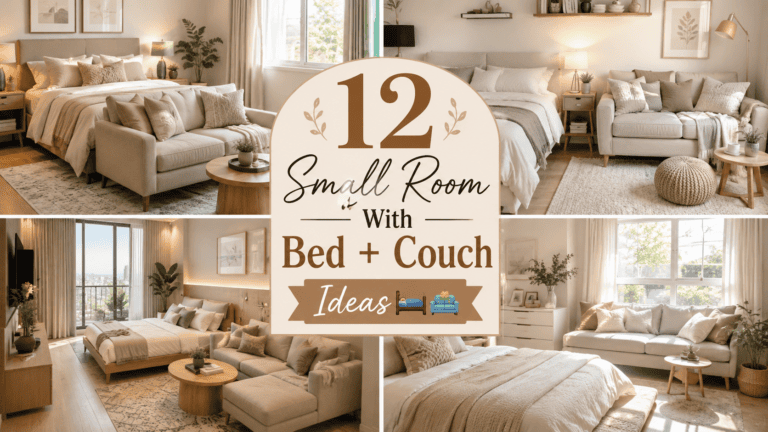 Small Room With Bed and Couch Ideas