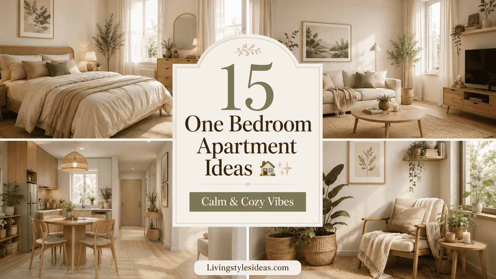 15 One Bedroom Apartment Ideas for a Calm, Relaxing Vibe