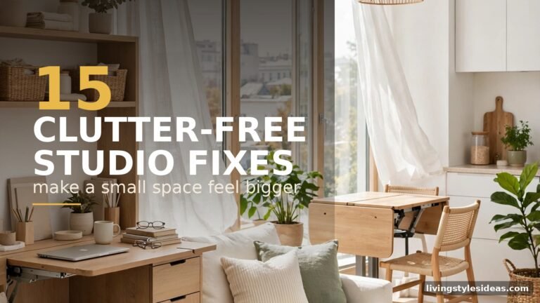 How to Make a Studio Apartment Look Less Cluttered: 15 Easy Fixes