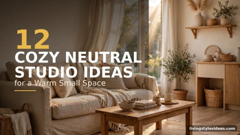 12 Cozy Studio Apartment Ideas with Neutral Tones