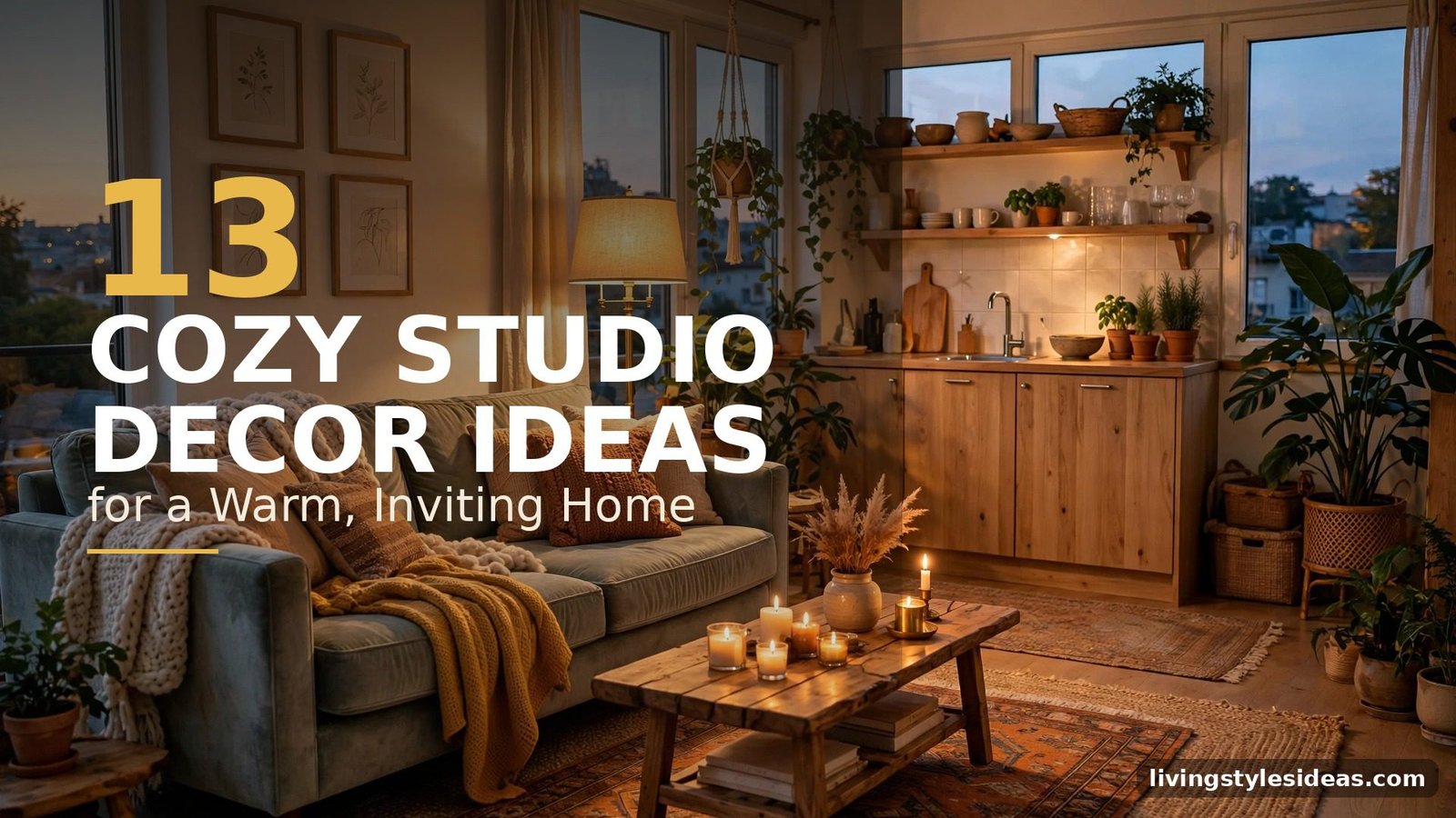 Cozy studio apartment decor ideas for a warm inviting home