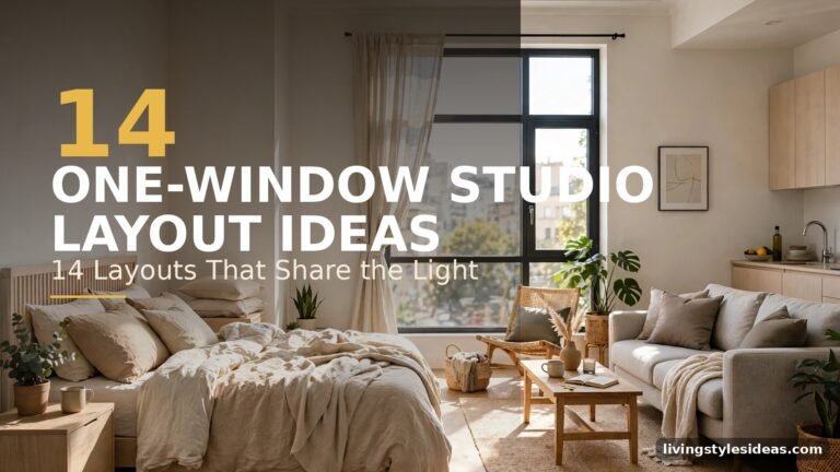 14 studio apartment layouts with one window