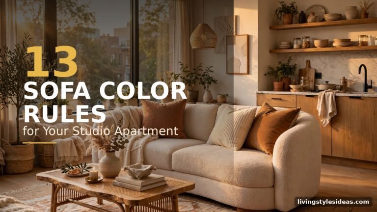 13 Ways to Pick the Right Sofa Color for Your Studio Apartment