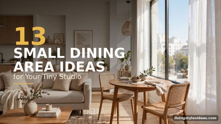 13 studio apartment ideas with a small dining area