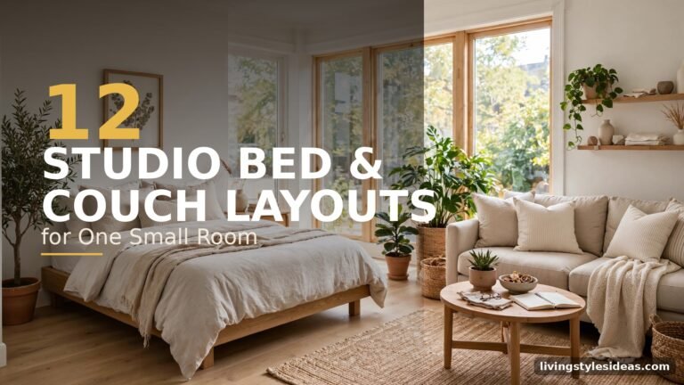 12 Studio Bed and Couch Layout Ideas — featured image