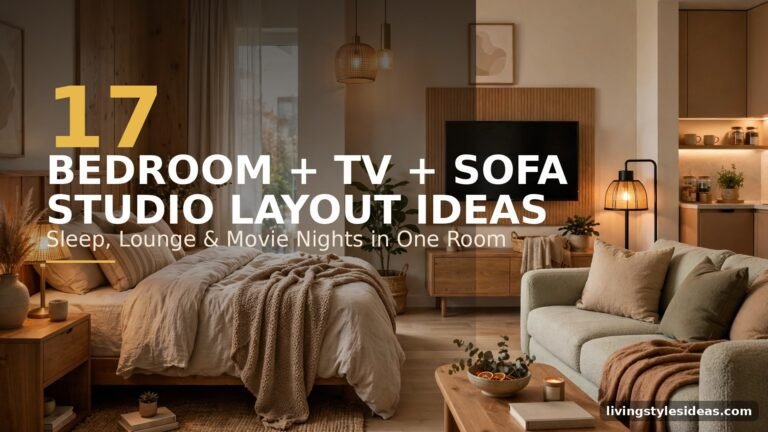 17 bedroom with tv and sofa layout ideas for a studio apartment featured image