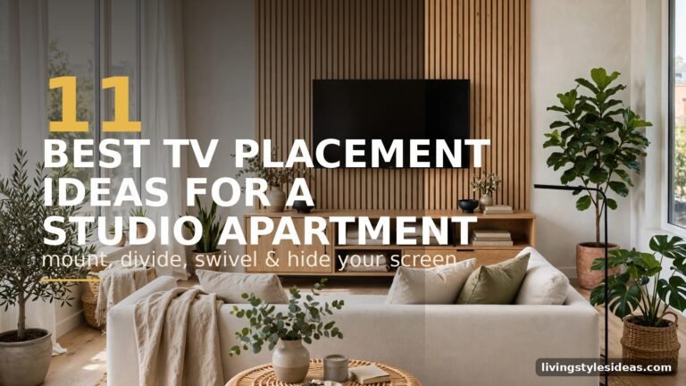 What is the best TV placement in a studio apartment — 11 layout ideas.