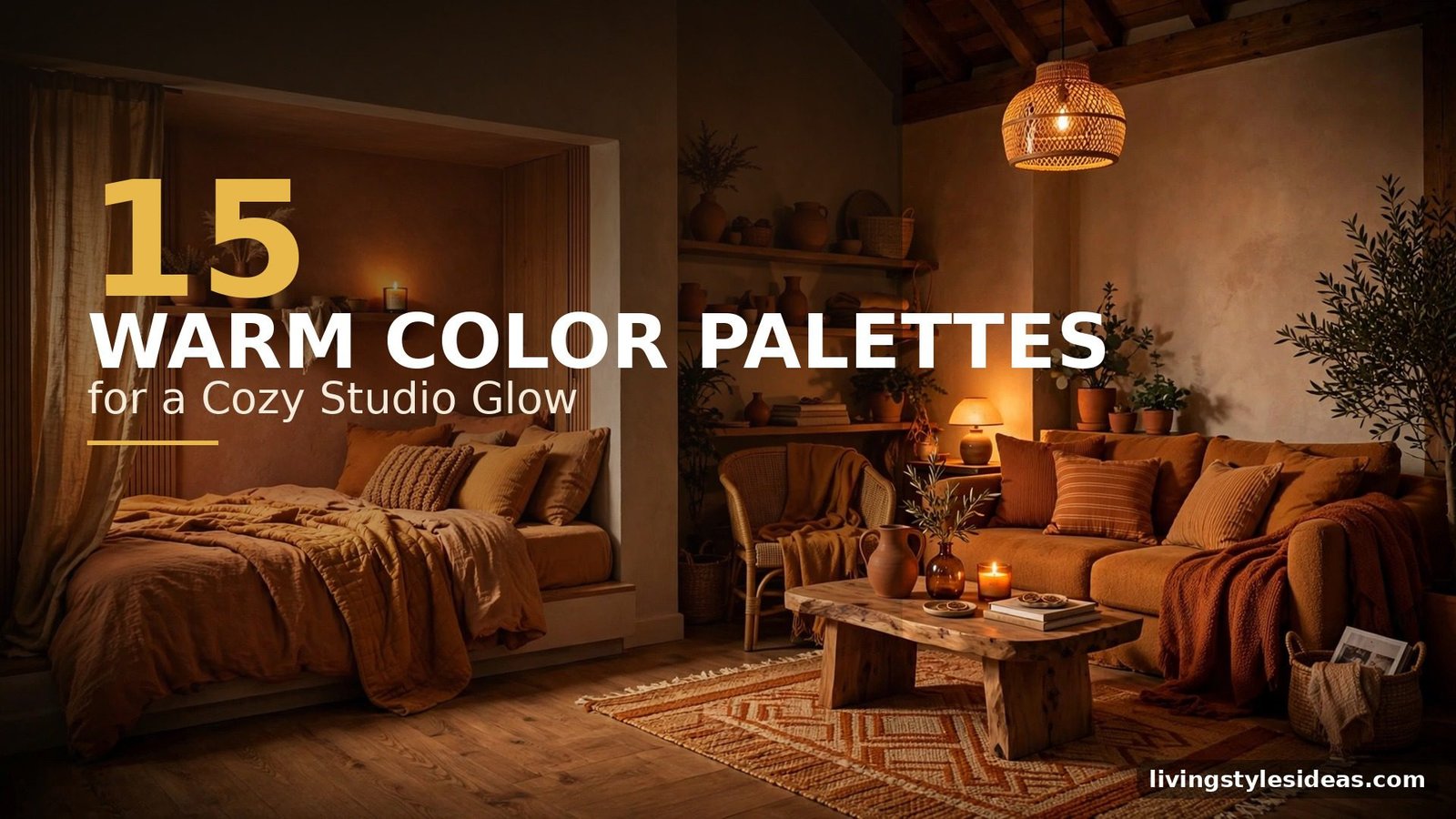 15 Cozy Studio Apartment Color Palette Ideas for a Warm Look